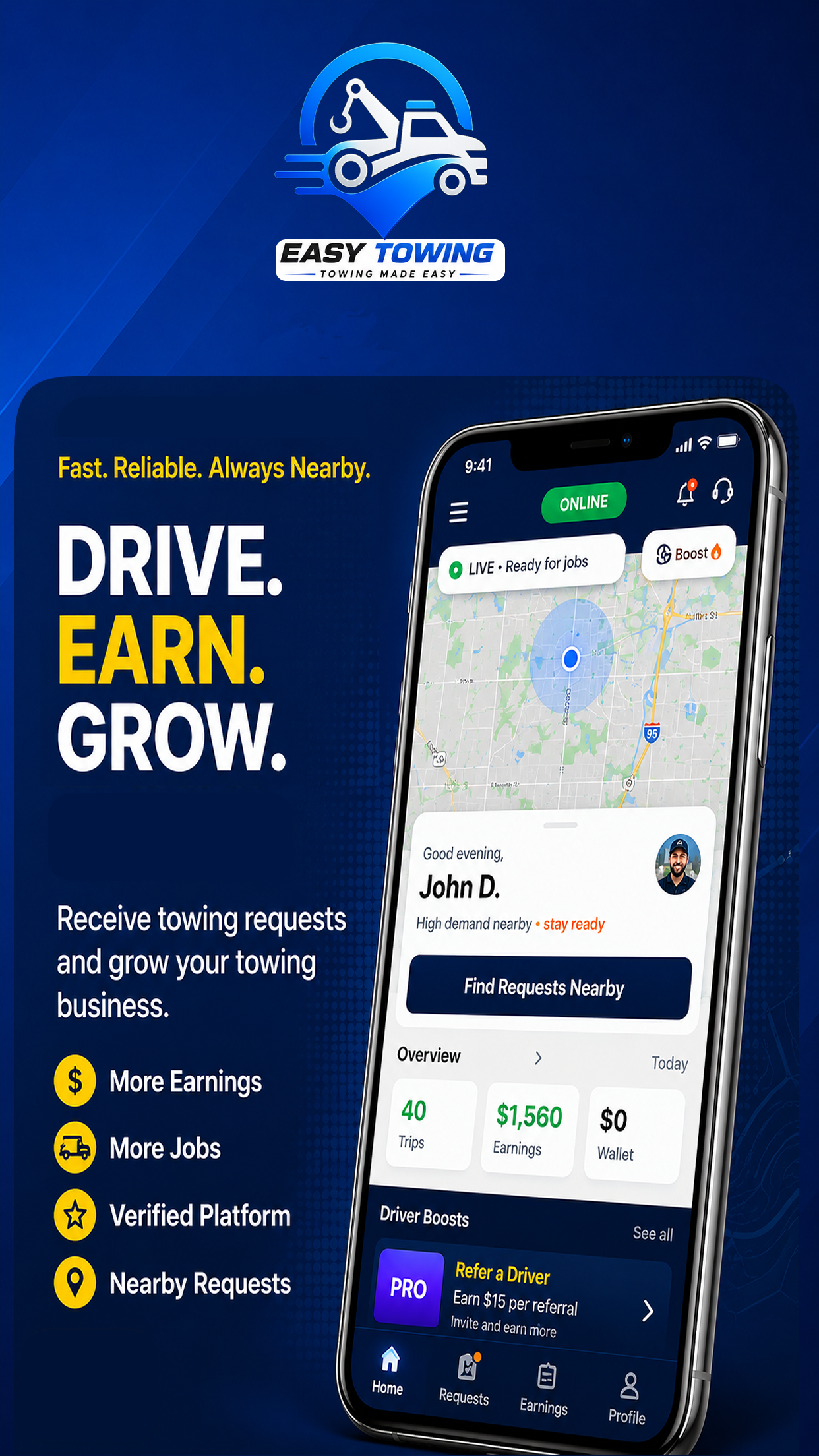 Easy Towing Driver App