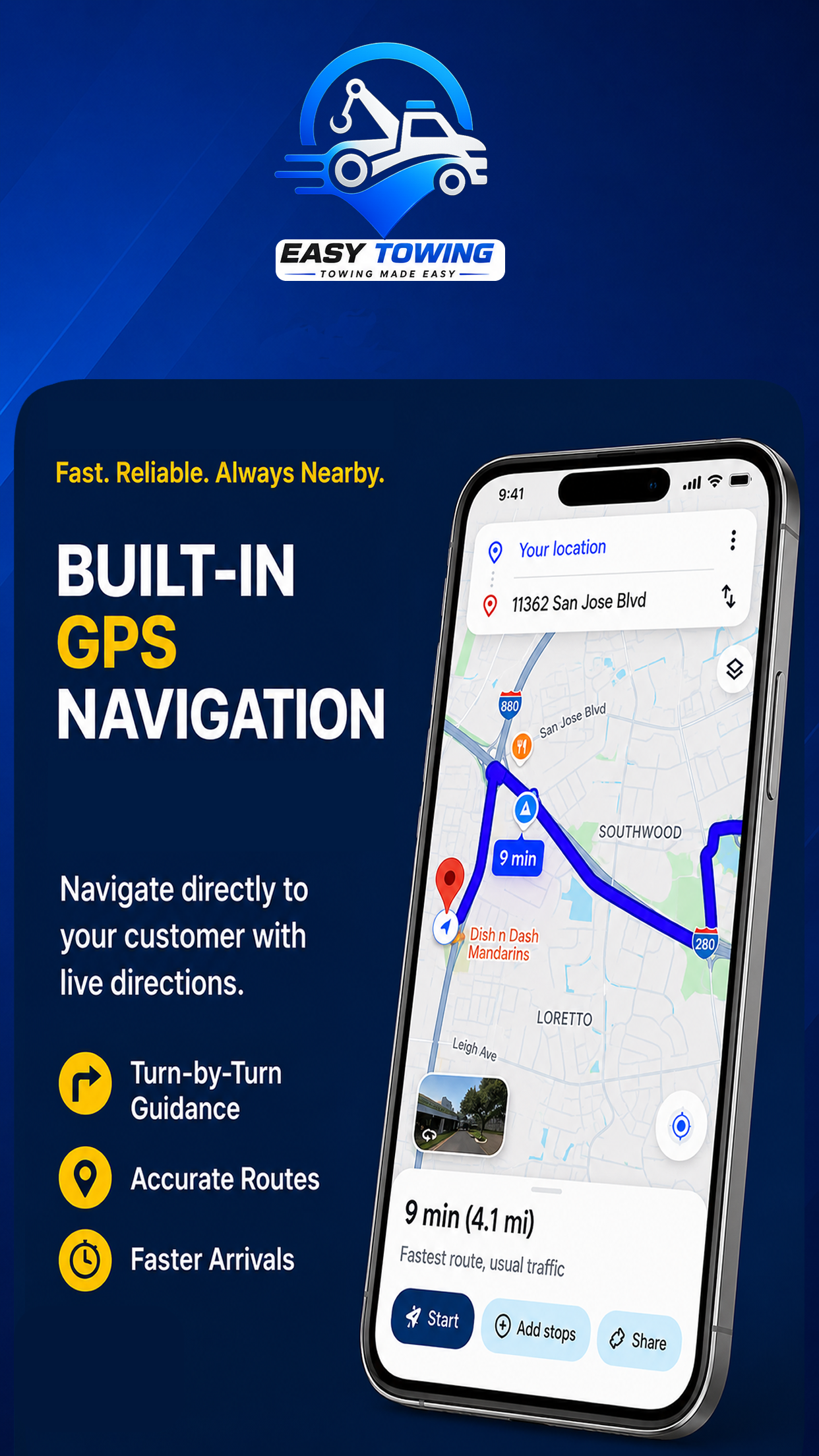Easy Towing Driver App
